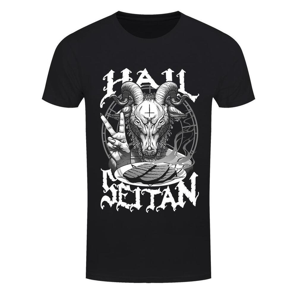 Hail Seitan Mens Black Tshirt